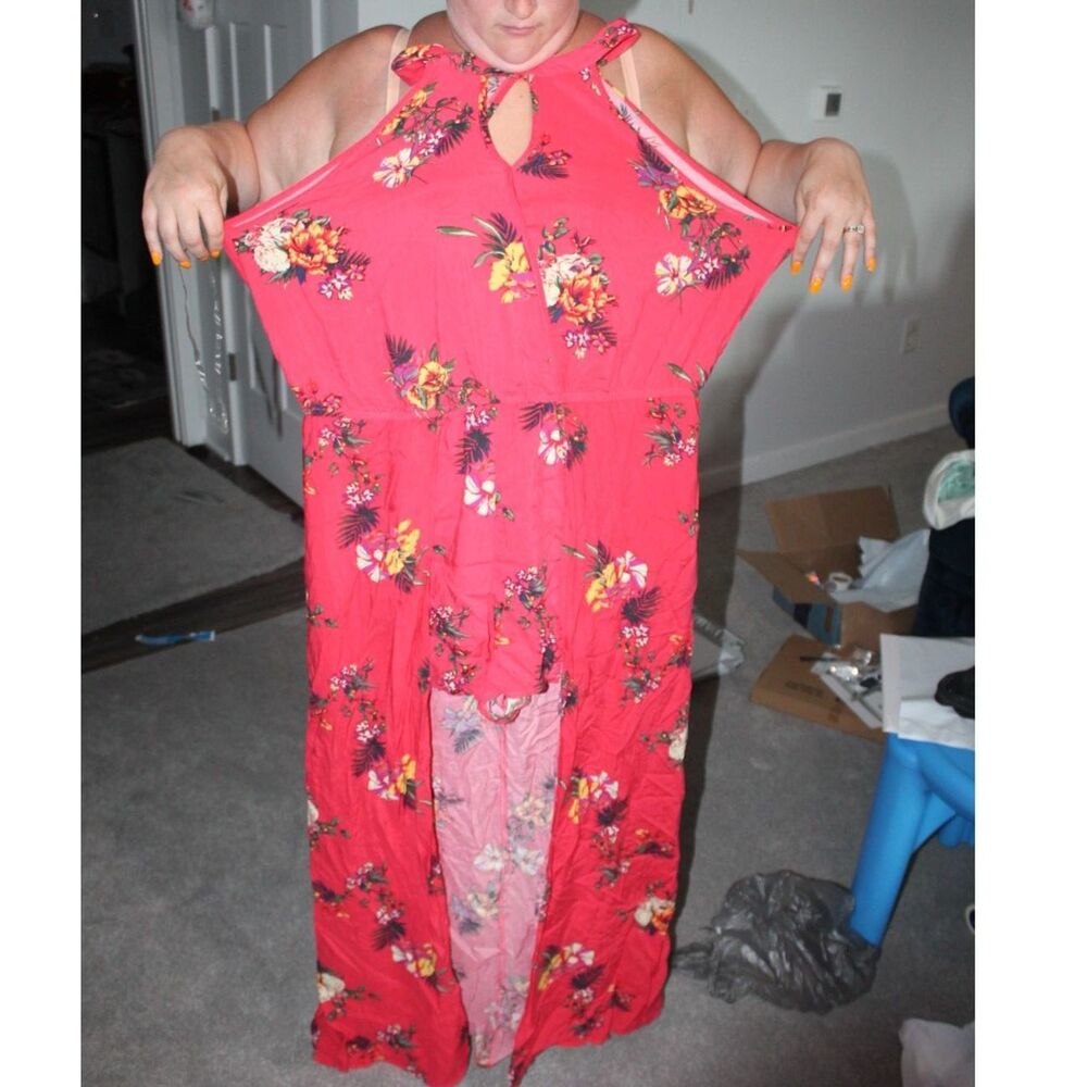2XL Womens Romper Dress Size XXL No Boundries 2X Floral Design
